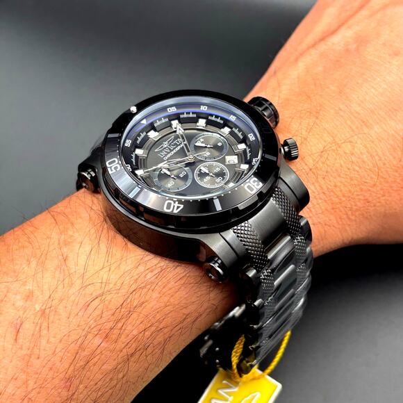 Invicta Coalition Forces 32727 Mens 52mm Black Stainless Chronograph Quartz 100m - Picture 11 of 17